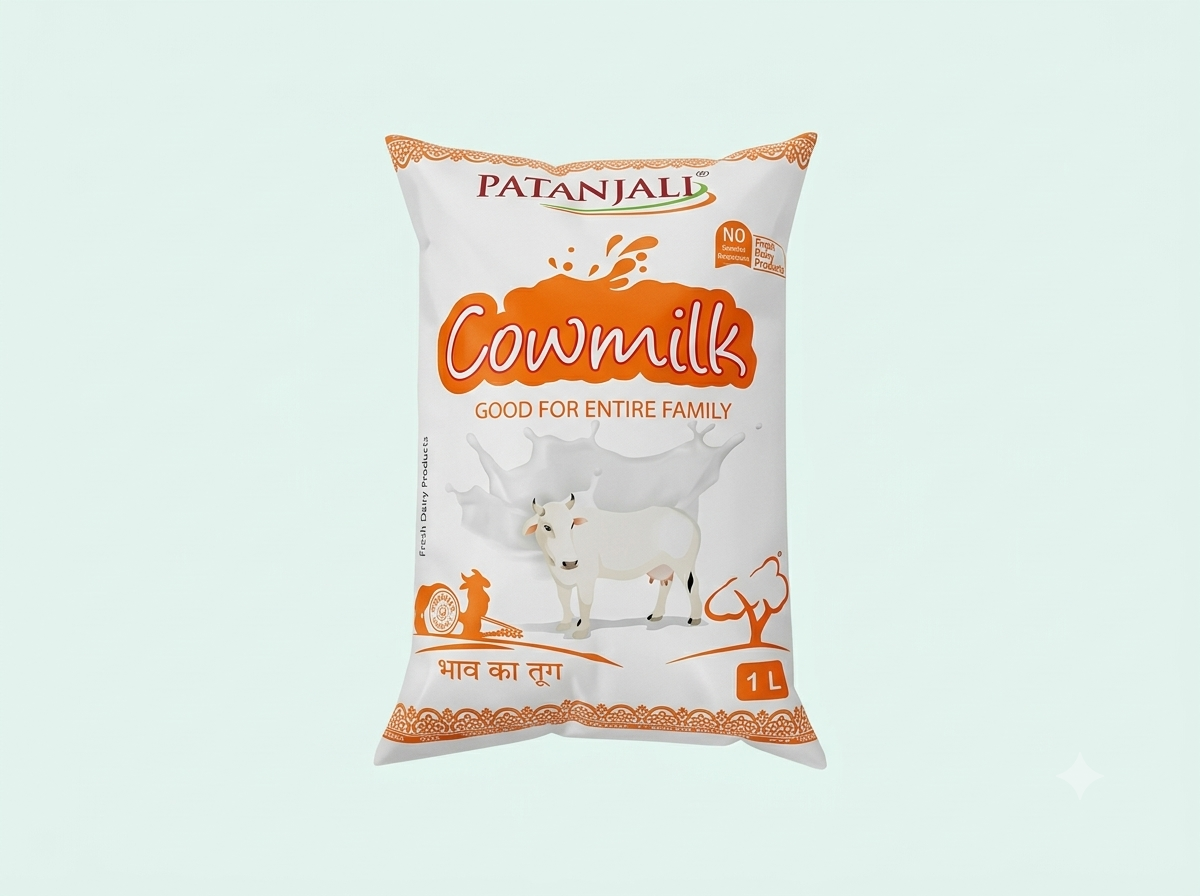 Patanjali Cow Milk 1 litre pack