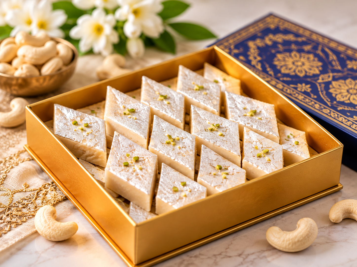 Kaju Katli sweet box